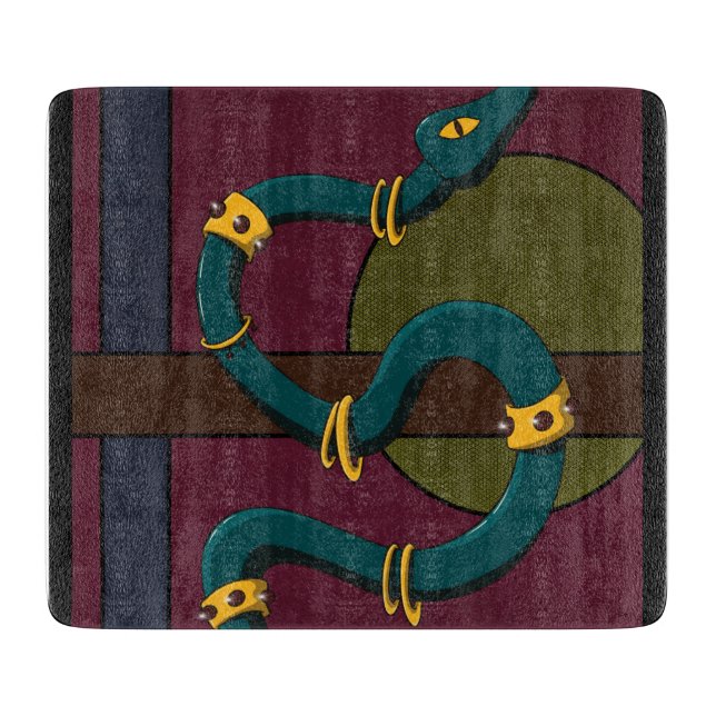 Tabla De Cortar Pegatina Carré Snake (Anverso)