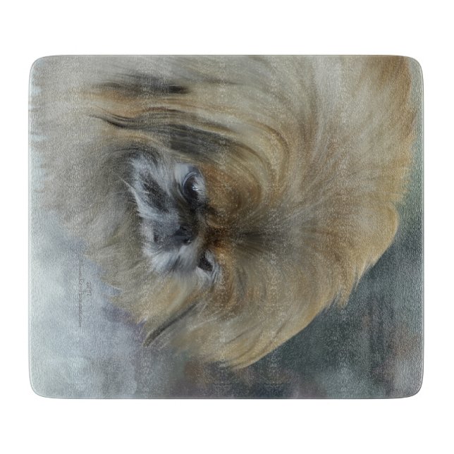Tabla De Cortar Pekinés pensativo (Anverso)