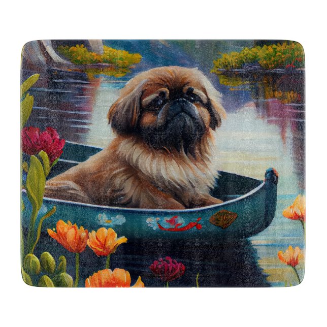 Tabla De Cortar Pekingese en un remo: Una aventura escénica (Anverso)