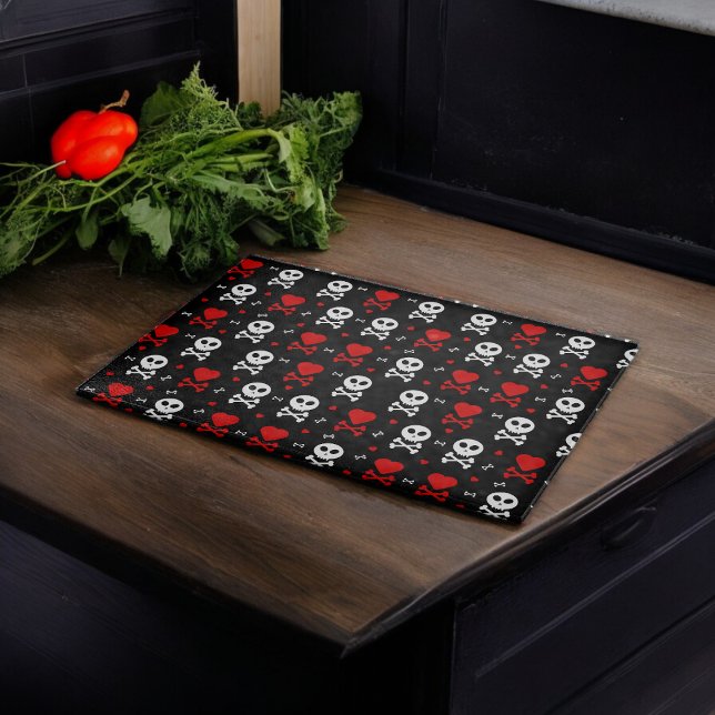 Tabla De Cortar Peligro Scary Skulls (Chopping Board)