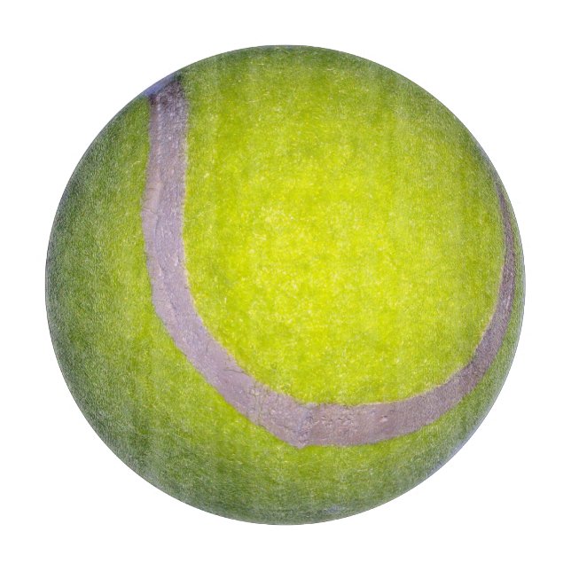Tabla De Cortar Pelota de tenis amarilla, (Anverso)