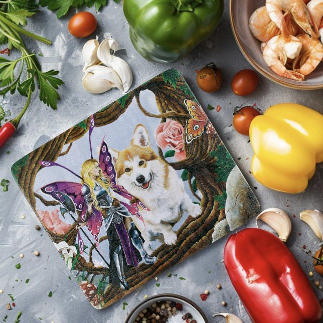 Tabla De Cortar Pembroke Welsh Corgi Fantasy (Subido por el creador)