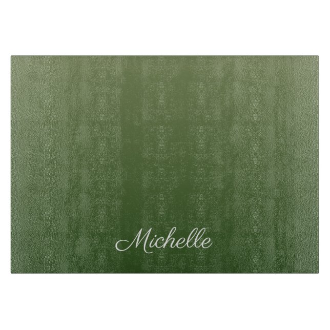 Tabla De Cortar Pena verde personalizada (Anverso)