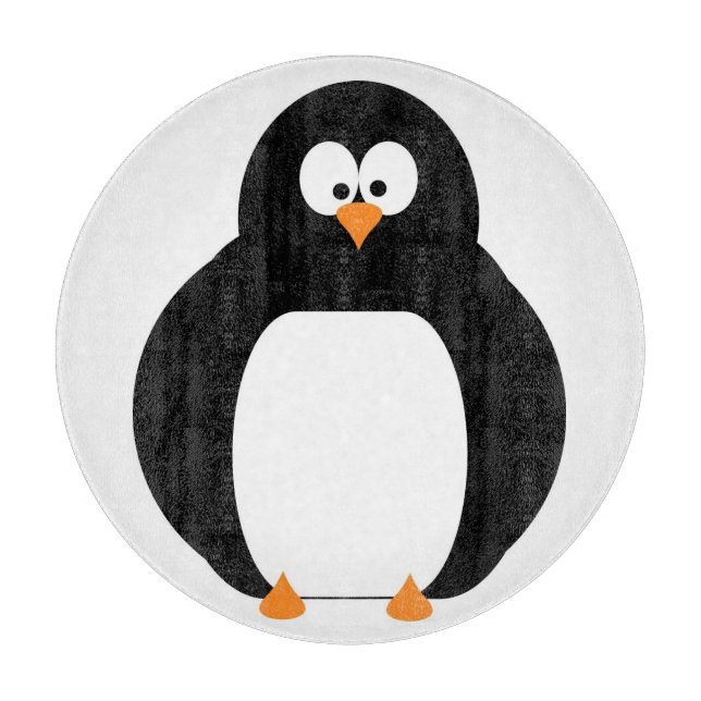 Tabla De Cortar Penguin Glass Cutting Board (Anverso)