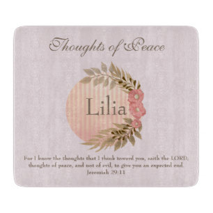 Tabla De Cortar Pensamientos de paz