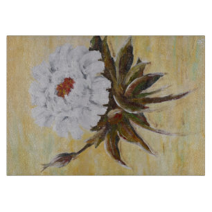 Tabla De Cortar Peonía blanca