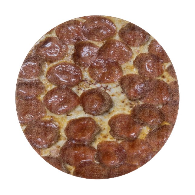 Tabla De Cortar Pepperoni Pizza (Anverso)