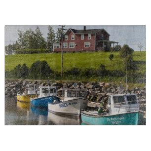 Tabla De Cortar Pequeño pueblo de pescadores cerca de Grande-Rivi