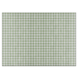 Tabla De Cortar Pequeño salvia y cuadros blancos