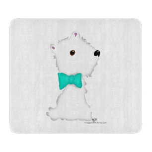 Tabla De Cortar Pequeño Westie Sentado