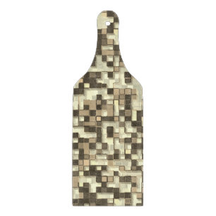 Tabla De Cortar Pequeños cuadrados en tonos beige