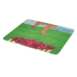 Tabla De Cortar Peras de perro y cerezo