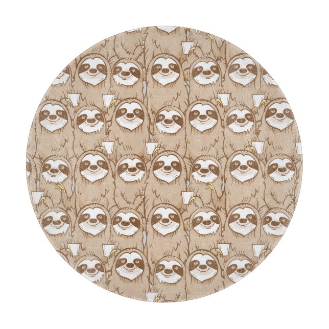 Tabla De Cortar Perezas y modelo del café (Anverso)