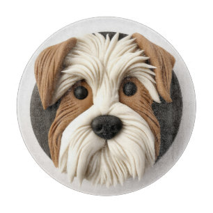 Tabla De Cortar Perro Biewer Terrier Inspirado en 3D
