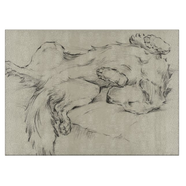 Tabla De Cortar Perro Cansado (Anverso)