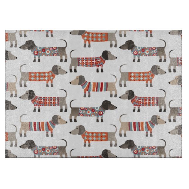 Tabla De Cortar Perro Dachshund Sausage (Anverso)