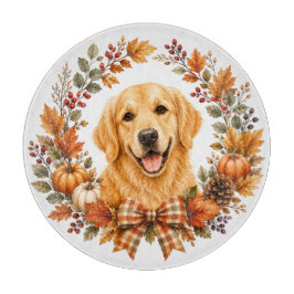 Tabla De Cortar Perro de Agua Otoño