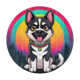 Tabla De Cortar Perro de Dibujos Animados Juguetón