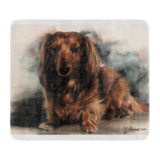 Tabla De Cortar Perro haitiano de Dachshund (Anverso)