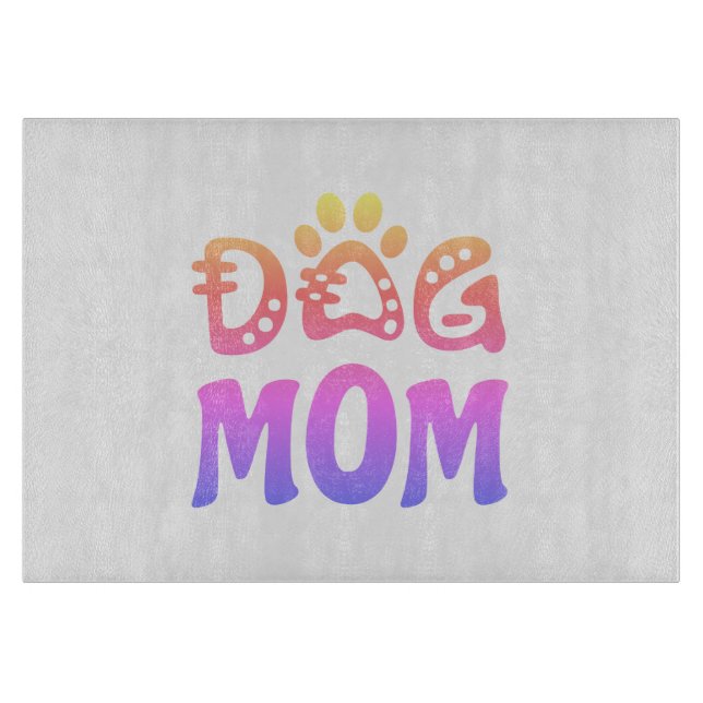 Tabla De Cortar Perro Mamá (Anverso)