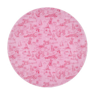 Tabla De Cortar Perro Marino Inodoro Rosa 