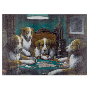 Tabla De Cortar Perros jugando póquer Cassius Marcellus Coolidge 1