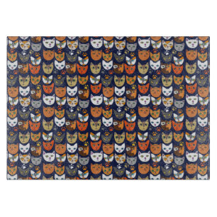 Tabla De Cortar Persona de gato en todas partes