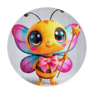 Tabla De Cortar Personaje de hada abeja de dibujos animados adorab