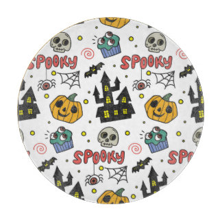 Tabla De Cortar Personajes de Halloween: Espectacular patrón sin f