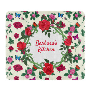 Tabla De Cortar Personaliza el jardín de rosas