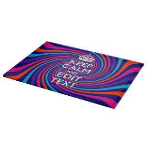 Tabla De Cortar Personaliza Tu Swirl De Mantener Tranquilo Texto M