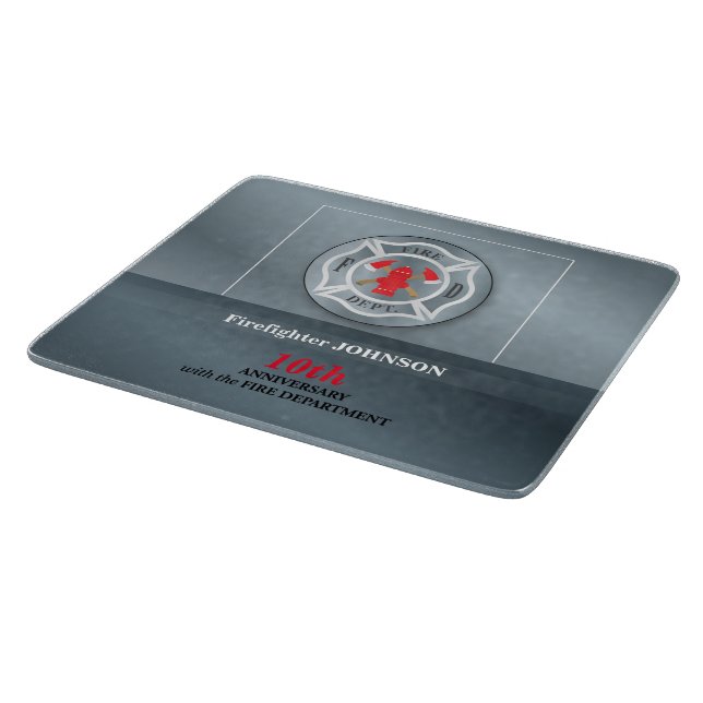 Tabla De Cortar Personalizable, aniversario con Departamento de Bo (Borde)