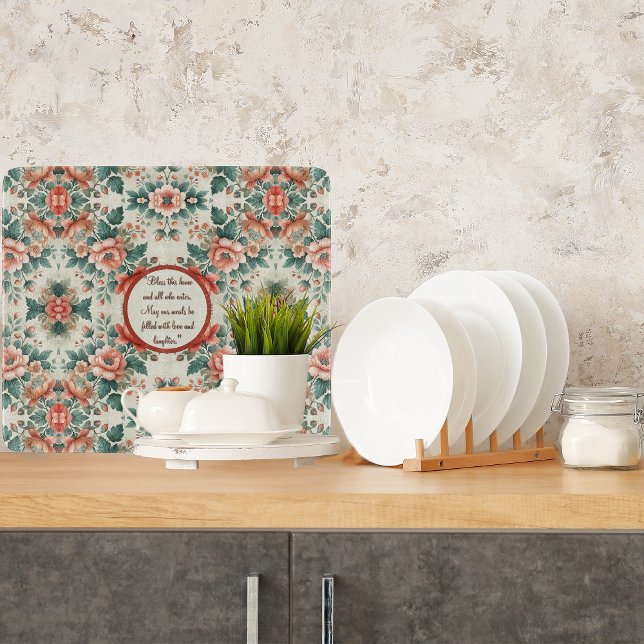 Tabla de cortar personalizable de flores de cabaña (Subido por el creador)