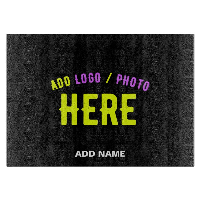 TABLA DE CORTAR PERSONALIZABLE MODERNO ESTILO NEGRO VERIFICADO MAR (Anverso)