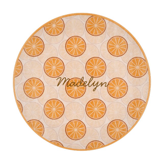 Tabla de cortar personalizada con nombre de fruta  (Anverso)