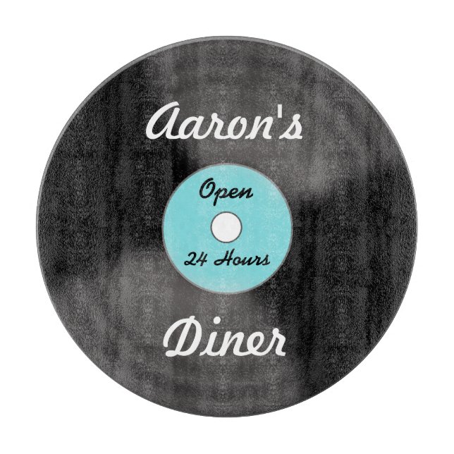 Tabla de cortar personalizada de disco (Anverso)