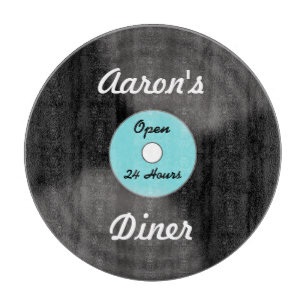Tabla de cortar personalizada de disco de vinilo