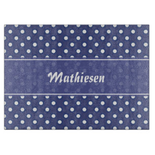 Tabla de cortar personalizada lunar de los azules