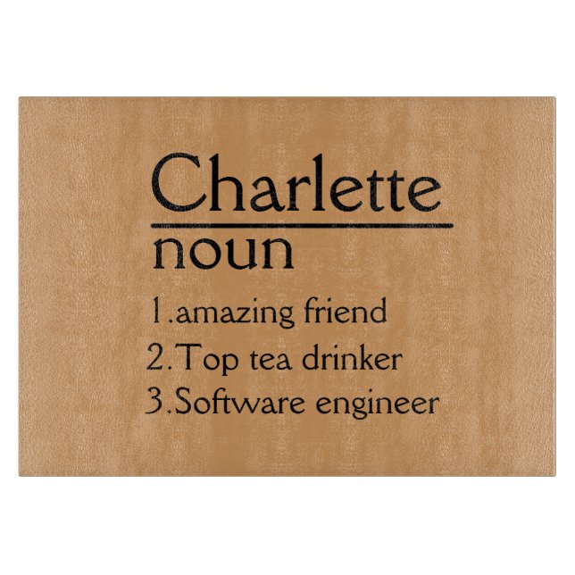 Tabla de cortar personalizada para bodas Charcuter (Anverso)