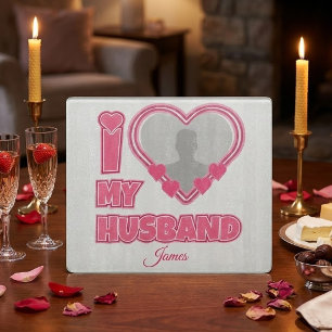 Tabla De Cortar Personalizado Amo a mi esposo – Agregar foto y nom
