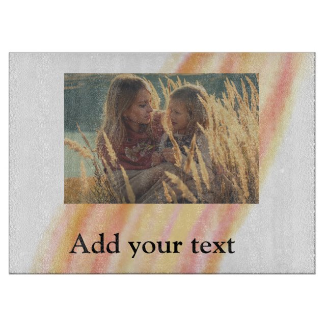 Tabla De Cortar personalizado añada sus navidades de fotos agua pe (Anverso)