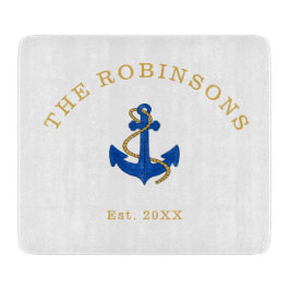 Tabla De Cortar Personalizado de Ancla Náutica