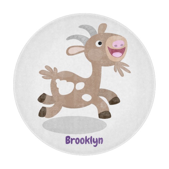 Tabla De Cortar Personalizado de cabra alegre (Anverso)