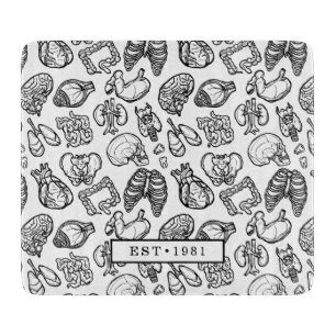 Tabla De Cortar Personalizado de esbozo de anatomía humana moderna