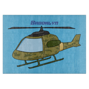 Tabla De Cortar Personalizado de helicópteros de camoflage del ejé