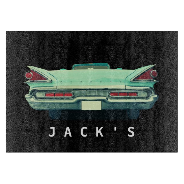 Tabla De Cortar Personalizado de los pilotos traseros de mercurio  (Anverso)