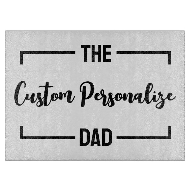 Tabla De Cortar Personalizado de papi padre, padre, padre, padre (Anverso)