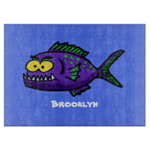 Tabla De Cortar Personalizado de pescado piraña