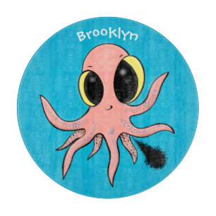Tabla De Cortar Personalizado de pulpo para bebés, dulce y descara