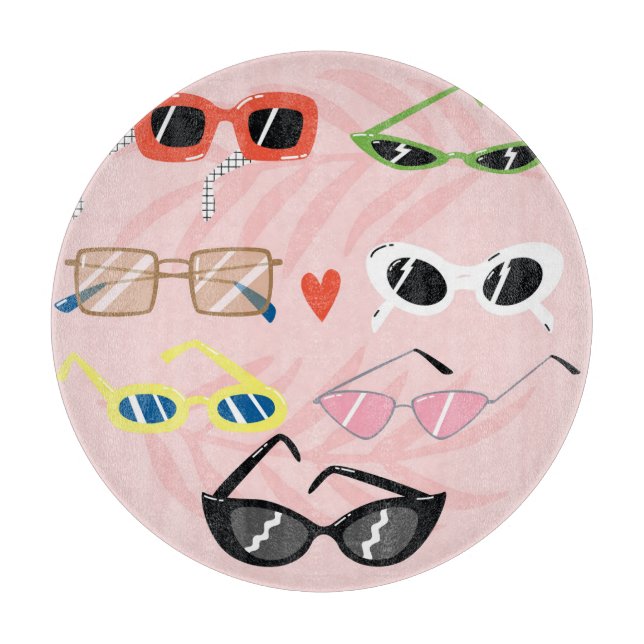 Tabla De Cortar Personalizado divertido: Colección de gafas de sol (Anverso)